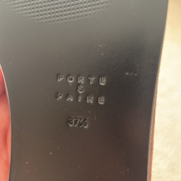 NWT Porte & Paire Brown Suede Loafers - 37.5 - Picture 3 of 3